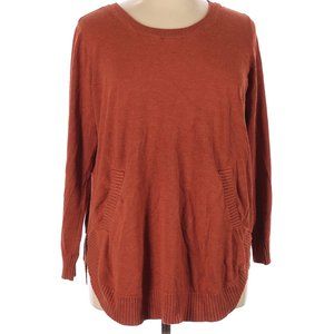 Orange pullover sweater 1X